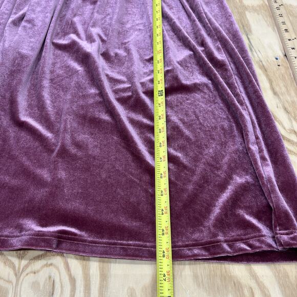 Zilcremo Velvet Babydoll Fit & Flare Midi Dress Size Medium Romantic Coquette - Picture 14 of 14